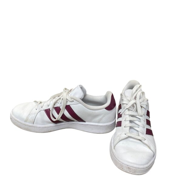 Adidas Cloudform Advantage Womens White Maroon Comfort Sneakers Size 9 SKU 9426 - Picture 2 of 16